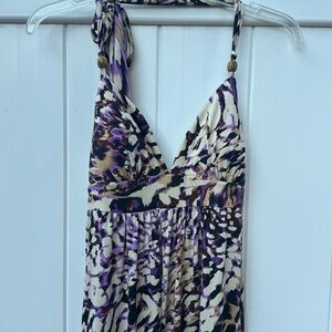 Animal print maxi dress small